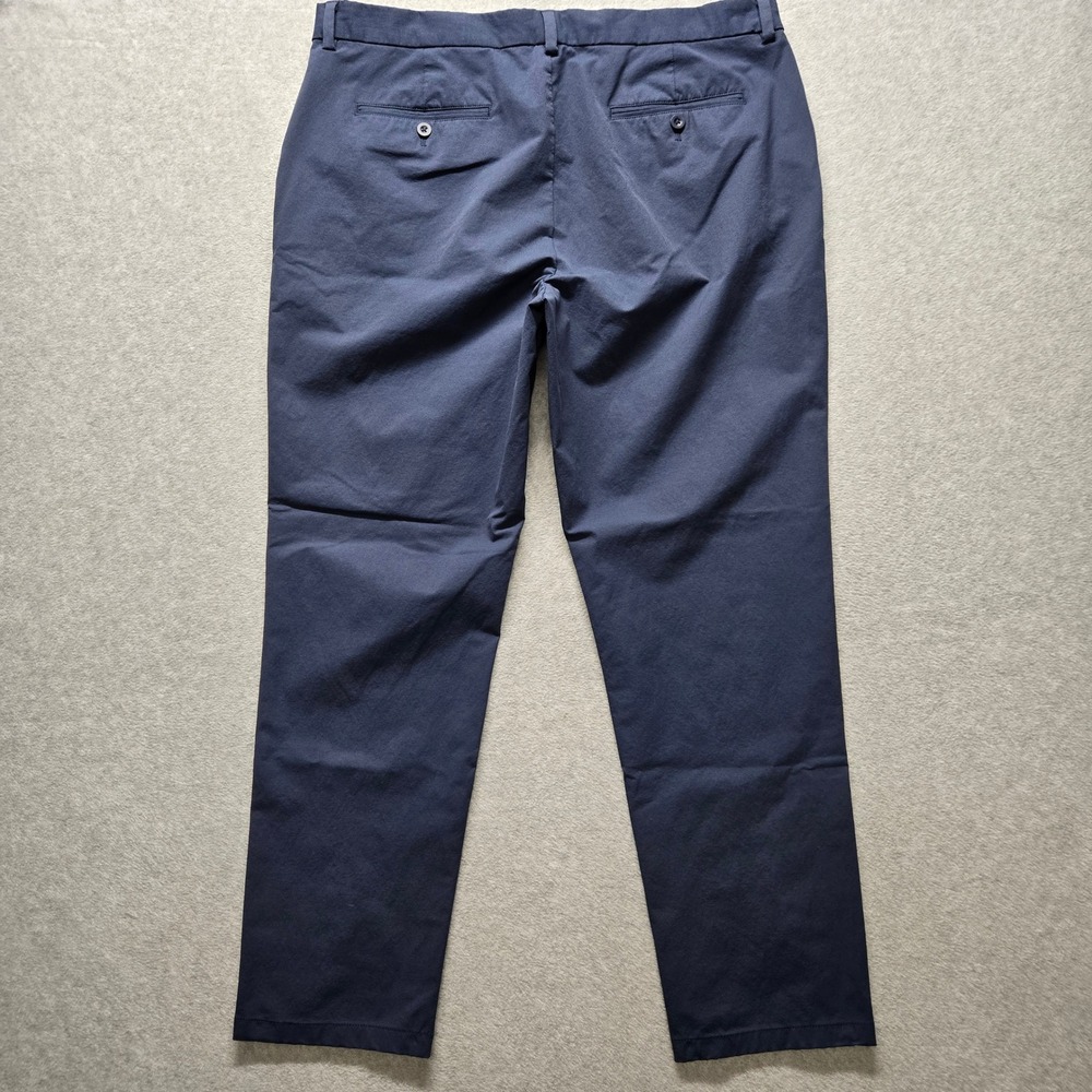 Vineyard Vines OTG On-The-Go Pants Mens 38x30 Navy Blue Performance Chino - Picture 4 of 8